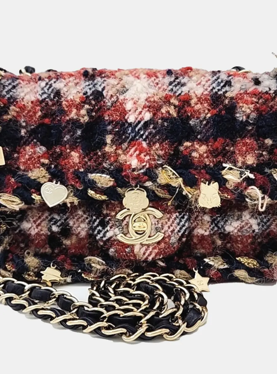 Chanel Mini Flap Multicolor Tweed Crossbody Bag