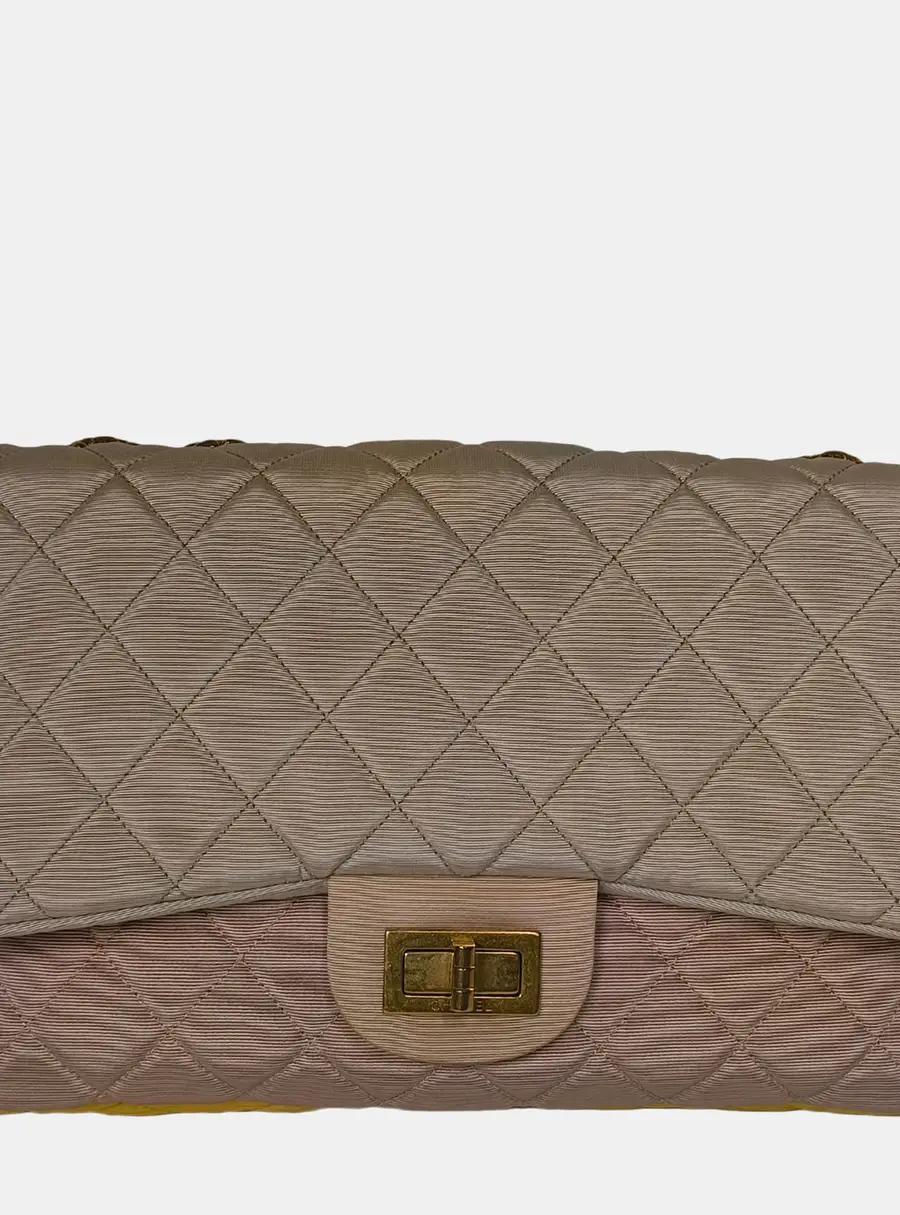 Chanel Reissue Jumbo Multicolor Faille Fabric Shoulder Bag
