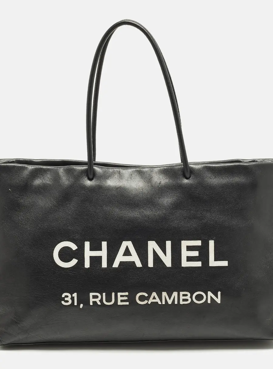 Chanel 31 Rue Cambon Black Leather Tote