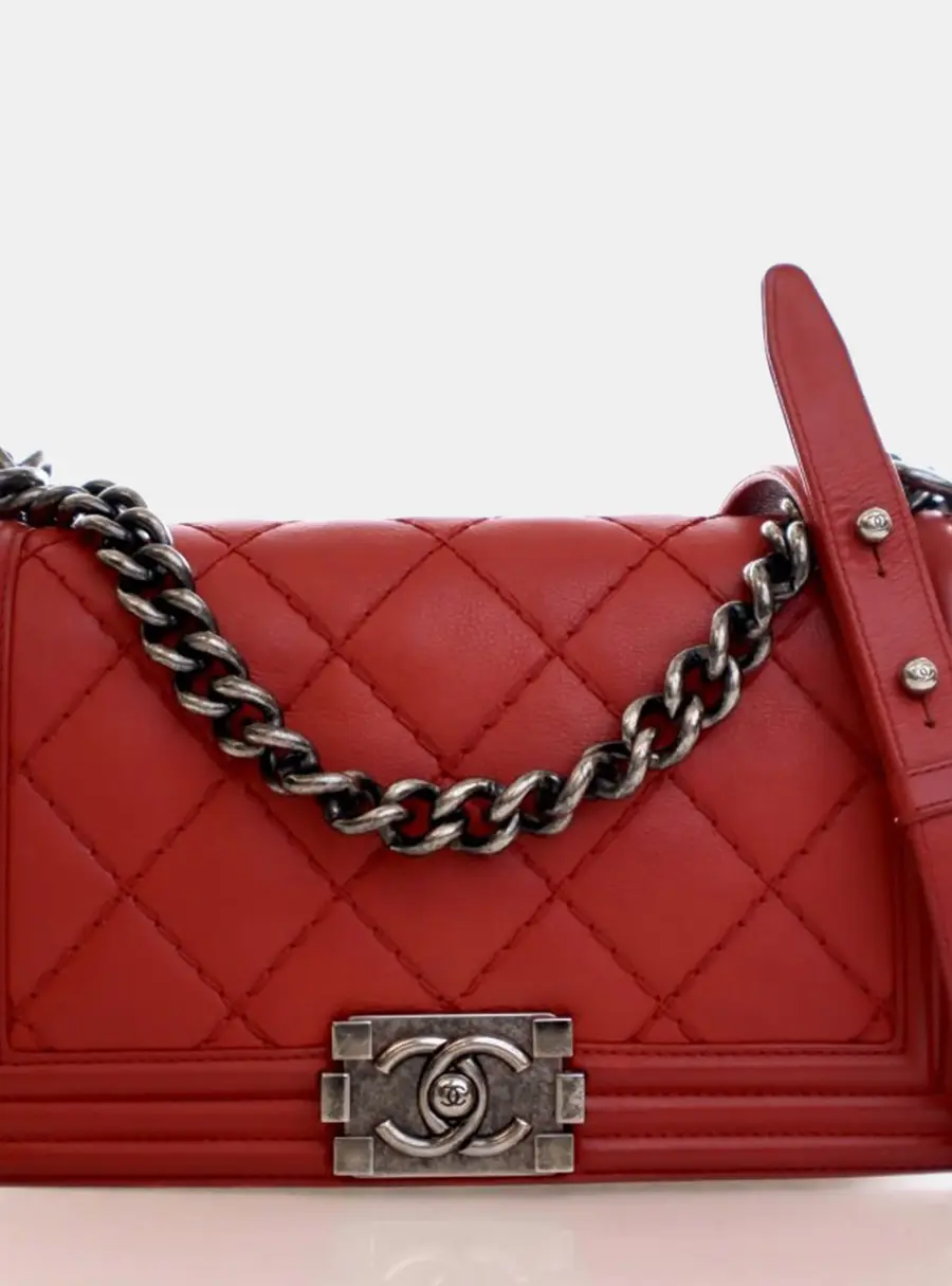 Chanel Boy Medium Calfskin Leather Shoulder Bag