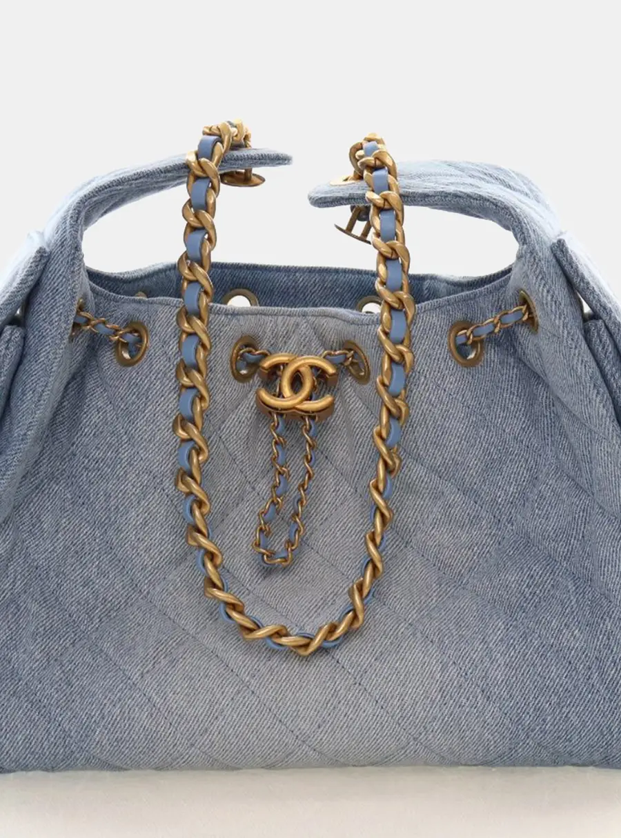 Chanel Small 25 Denim Hobo Bag