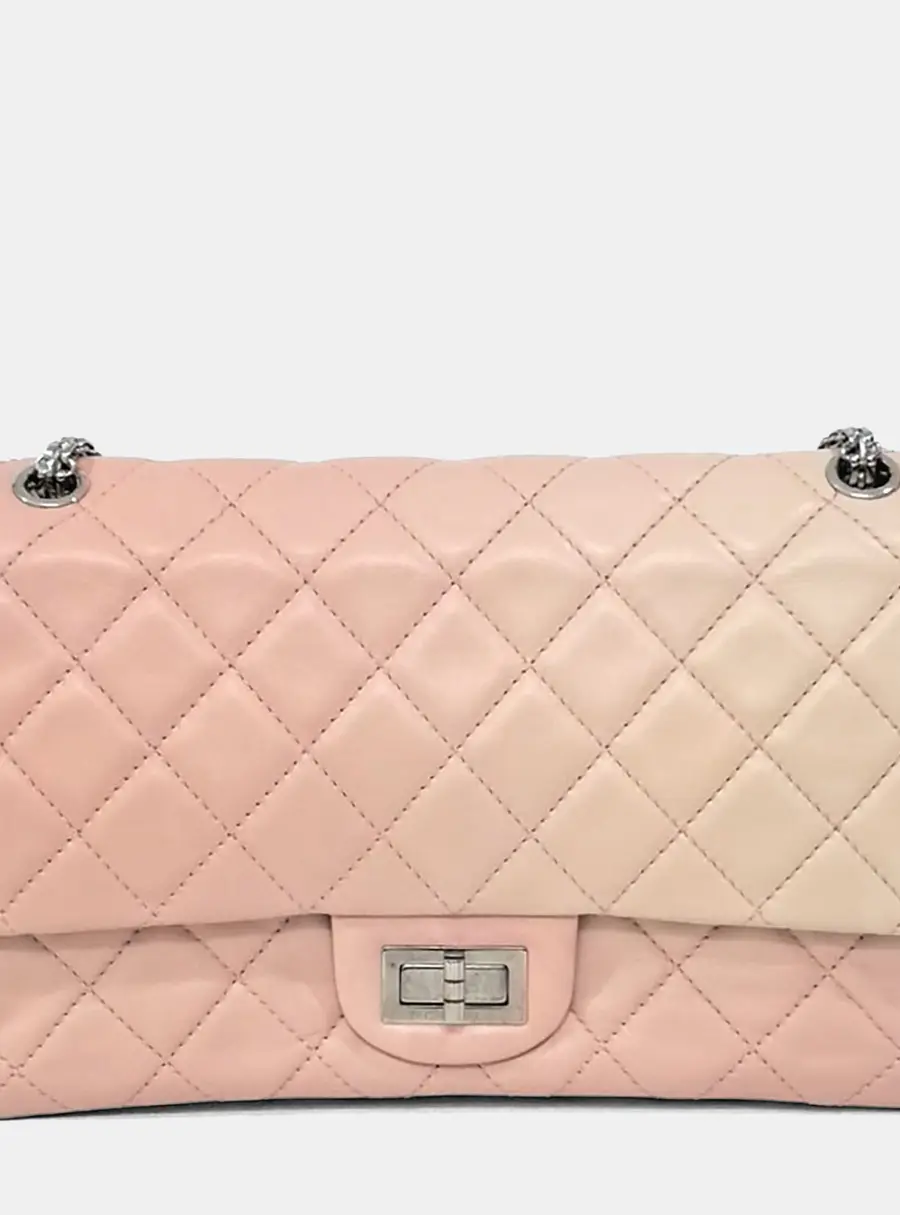 Chanel 2.55 Mini Pink Ombre Leather Shoulder Bag