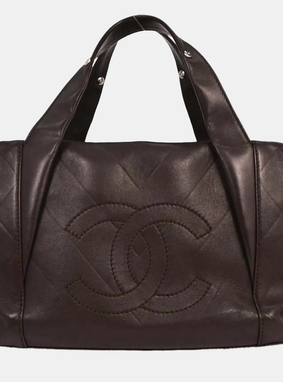 Chanel All Day Brown Lambskin Shoulder Bag
