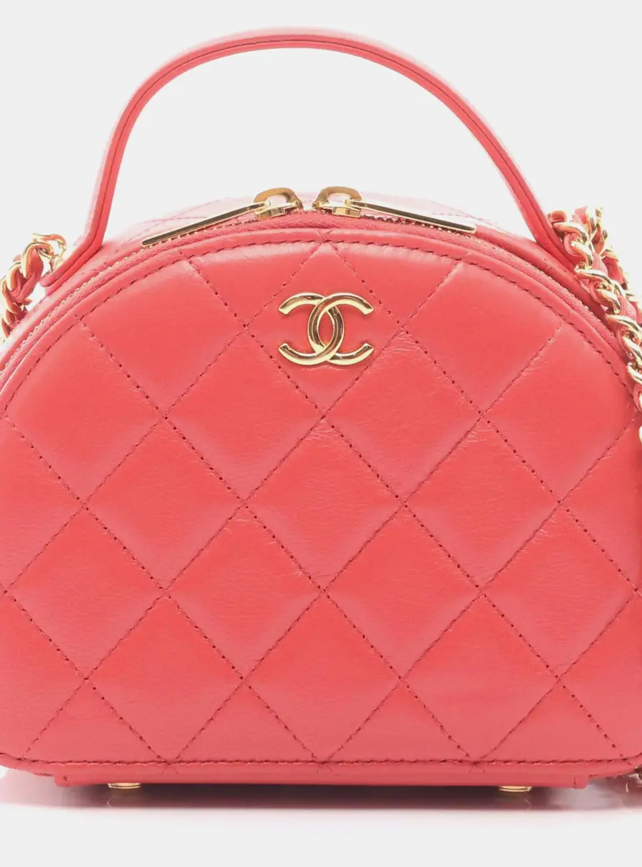 Chanel Chic Rivera Pink Lambskin Leather Shoulder Bag