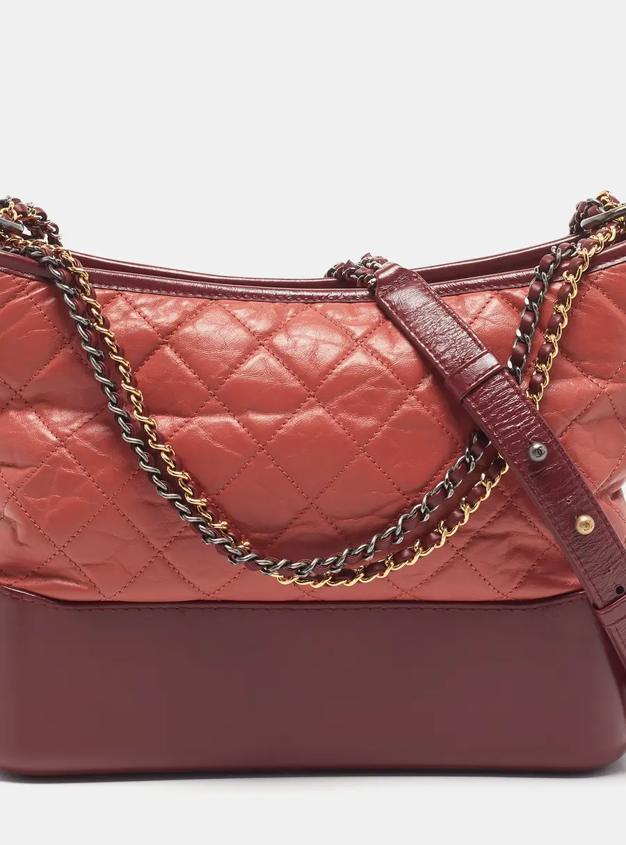 Chanel Gabrielle Medium Quilted Aged Leather Hobo