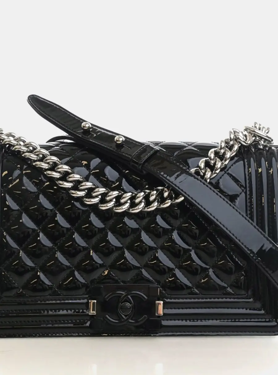 Chanel Medium Patent Boy Bag