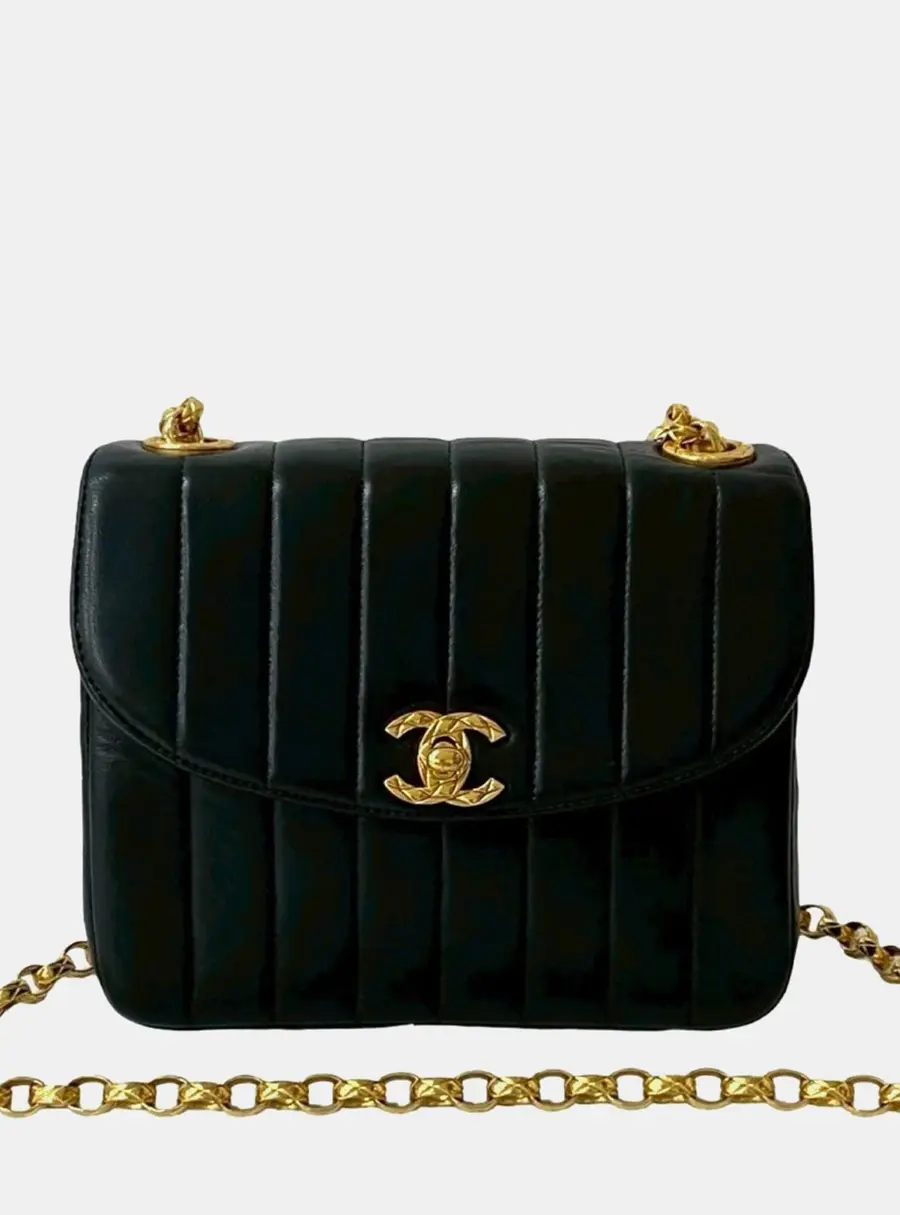 Chanel Mademoiselle Black Lambskin Shoulder Bag