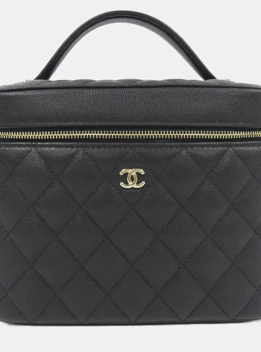 Chanel Black Calf Leather Timeless Shoulder Bag