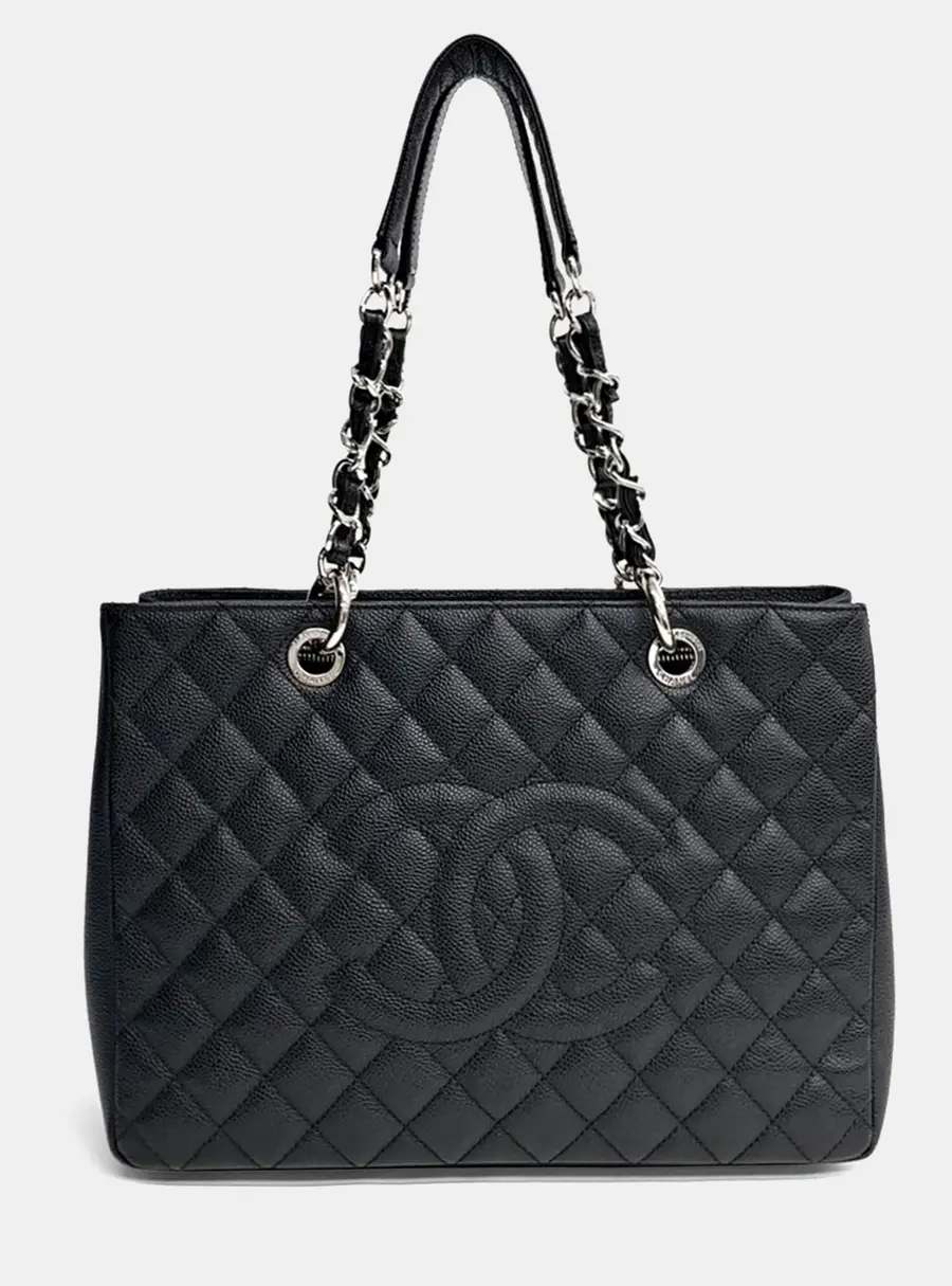 Chanel Black Leather Grand Shopping Bag