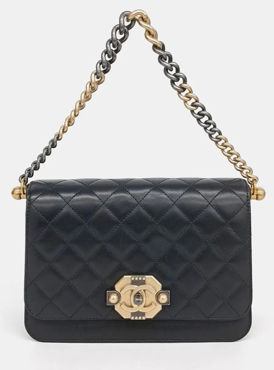 Chanel Flap Bag Small Black Quilted Leather Shoulder Bag
