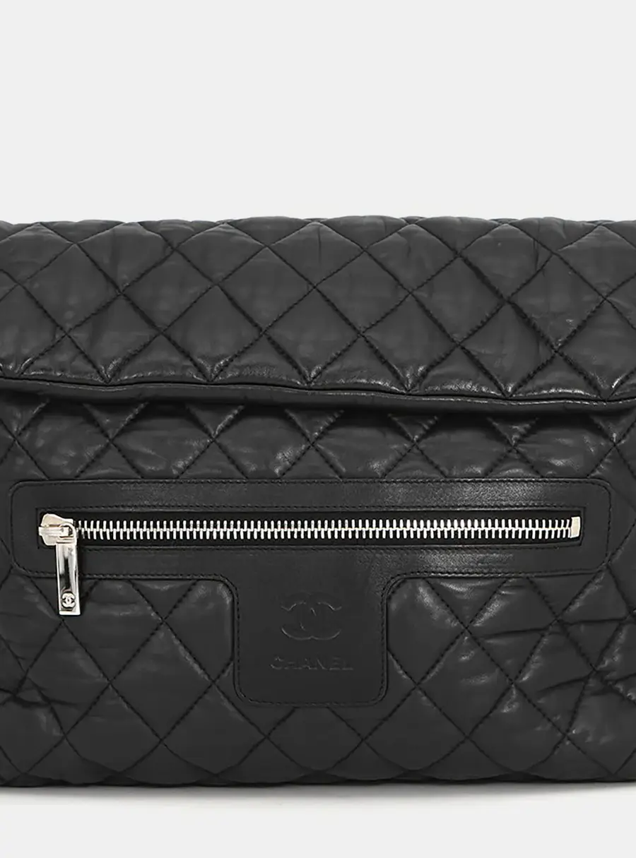 Chanel Backpack Black Leather Backpack Bag