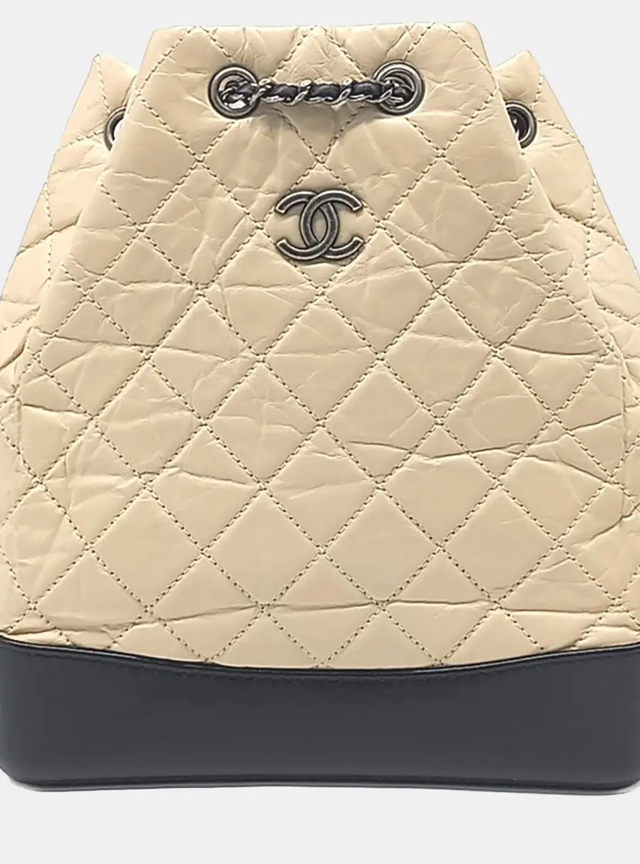 Chanel Gabrielle Medium Multicolor Leather Backpack Bag