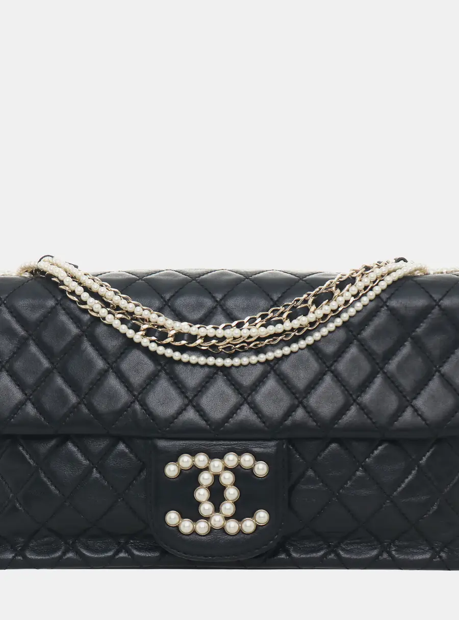 Chanel Westminster Flap Small Black Lambskin Leather Shoulder Bag