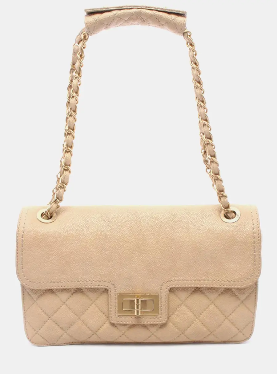 Chanel Mademoiselle Turnlock Timeless Medium Brown Caviar Leather Flap Bag