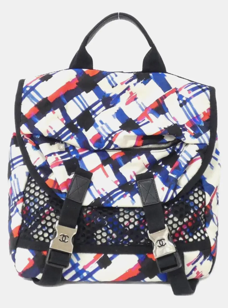 Chanel Airline Multi Nylon Mesh Backpack Bag