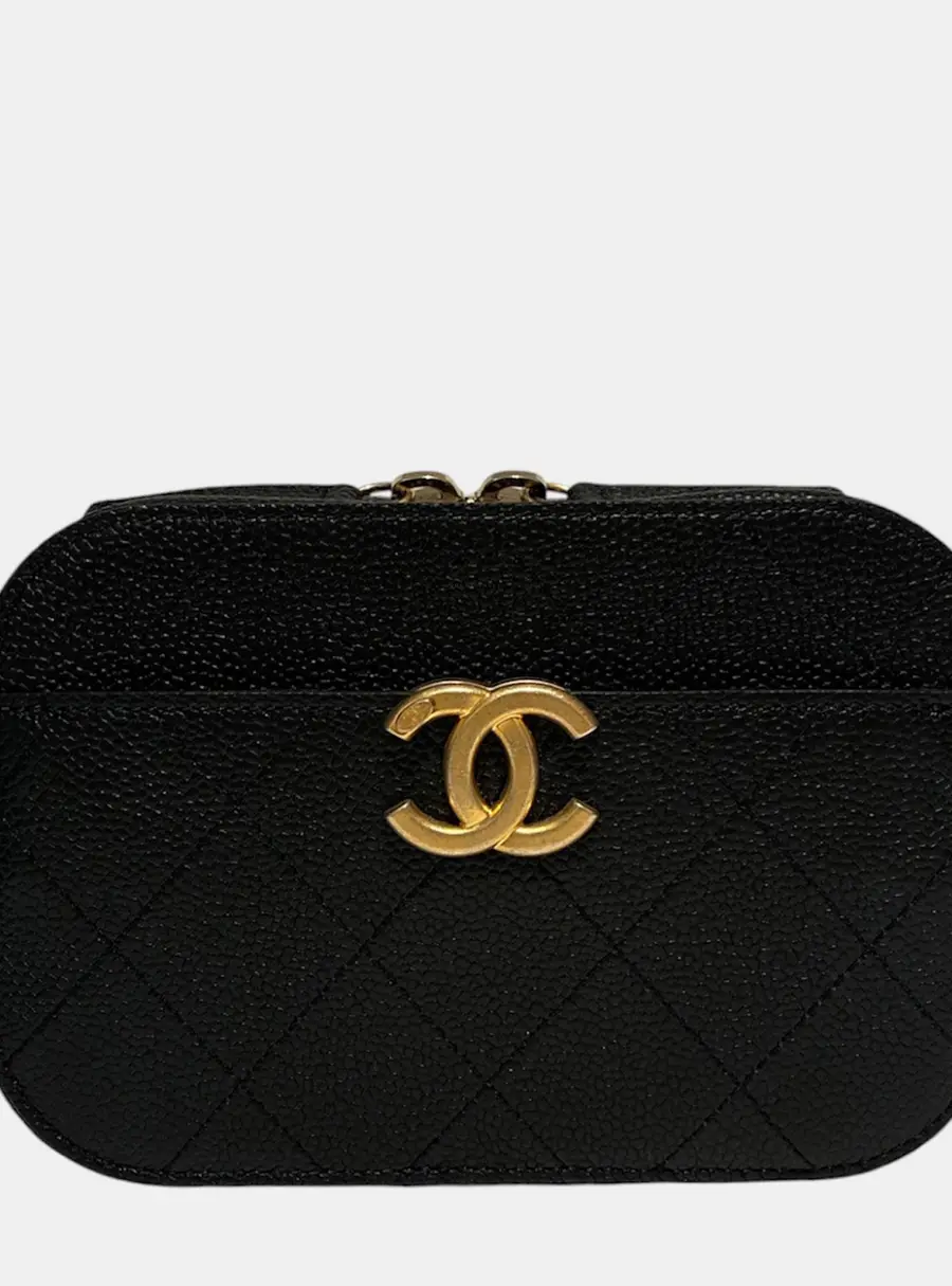 Chanel Affinity Belt Black Caviar Leather Belt Bag