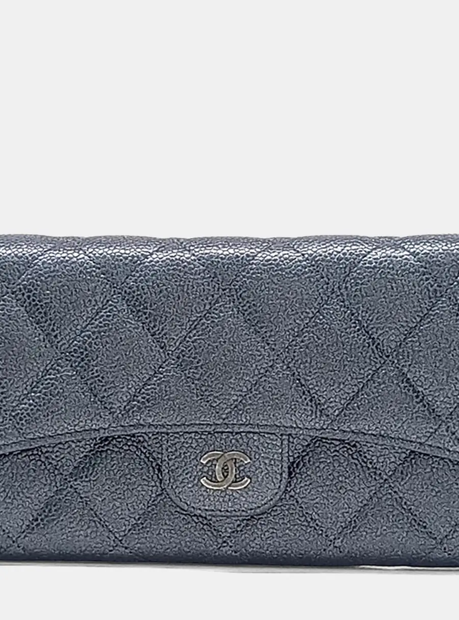 Chanel caviar long wallet