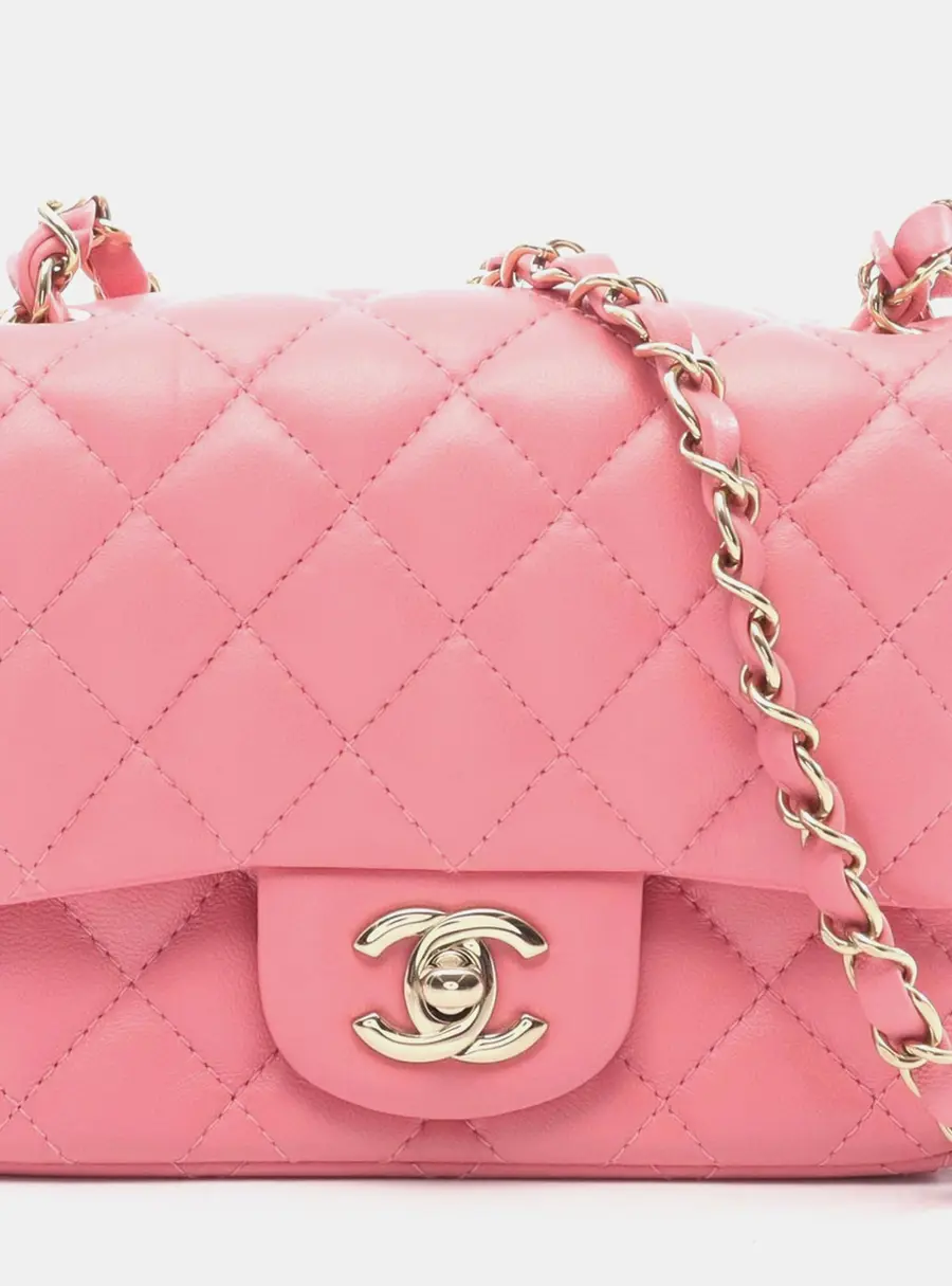 Chanel Mini Square Classic Lambskin Single Flap Crossbody bag