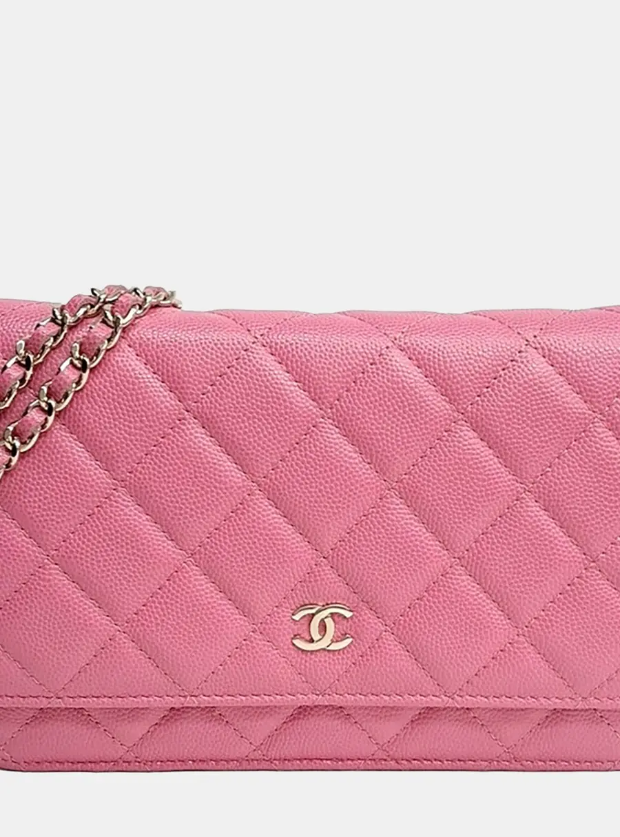 Chanel Pink Caviar WOC Mini Crossbody Bag