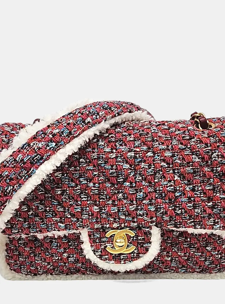 Chanel Flap Bag Multicolor Tweed Bag