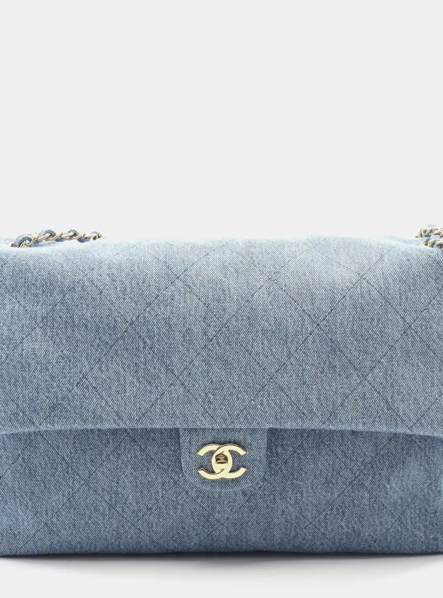 Chanel Souplissimo Maxi Blue Denim Flap Bag