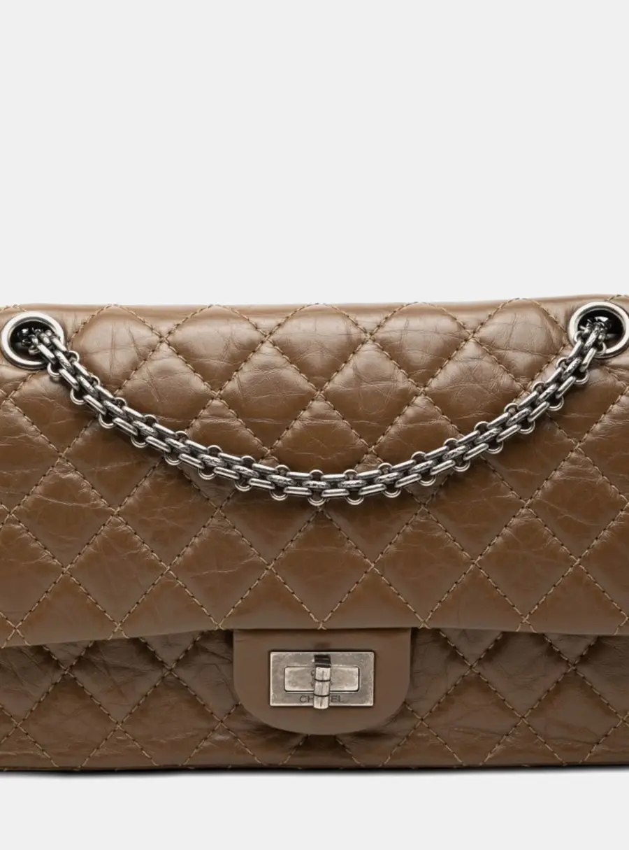 Chanel Reissue 2.55 225 Black Quilted Aged Calfskin Flap Bag