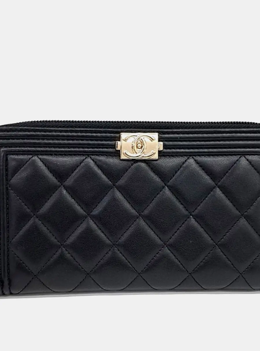 Chanel Boy long wallet
