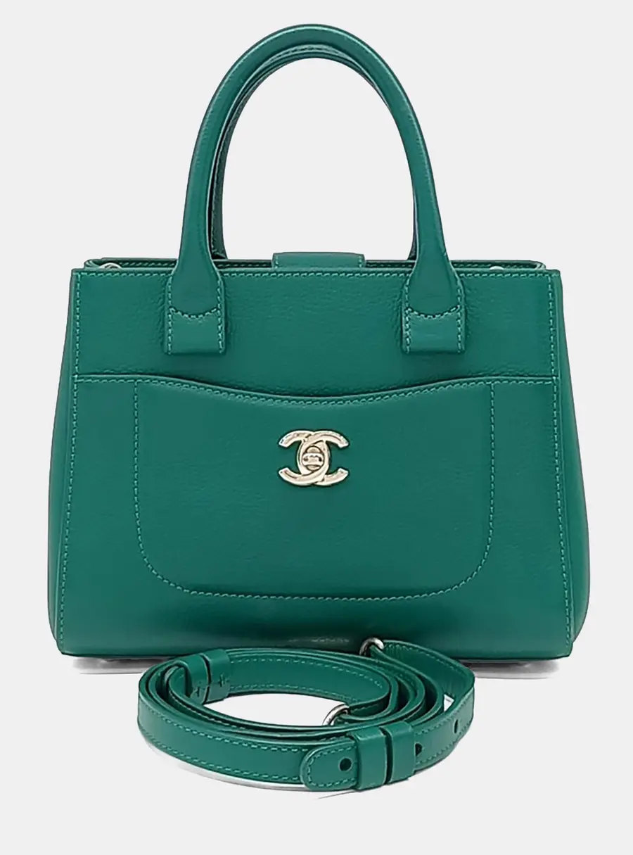 Chanel Green Leather Neo Bag Mini