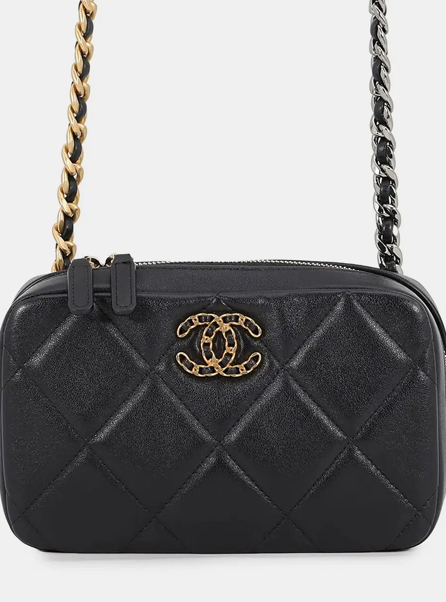 Chanel Chanel19 Chain shoulder Blackap2728 Lambskin
