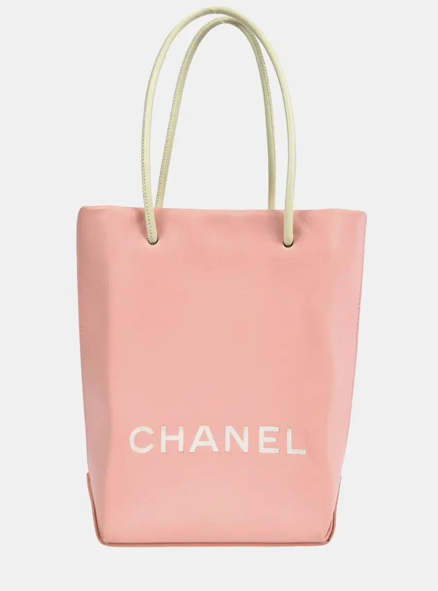 Chanel Essential PM Pink Calfskin Leather Tote Bag