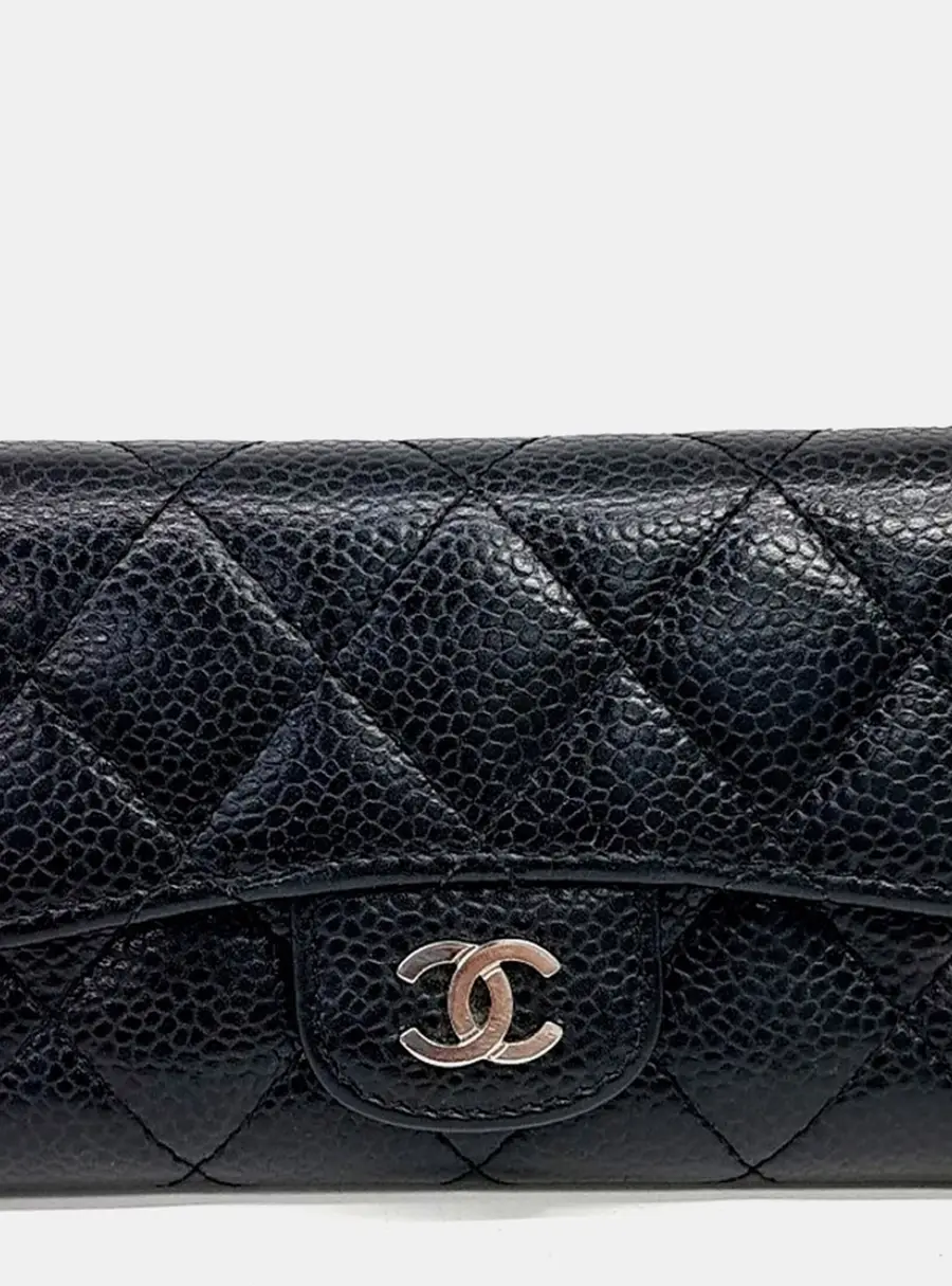 Chanel Black Leather Card wallet