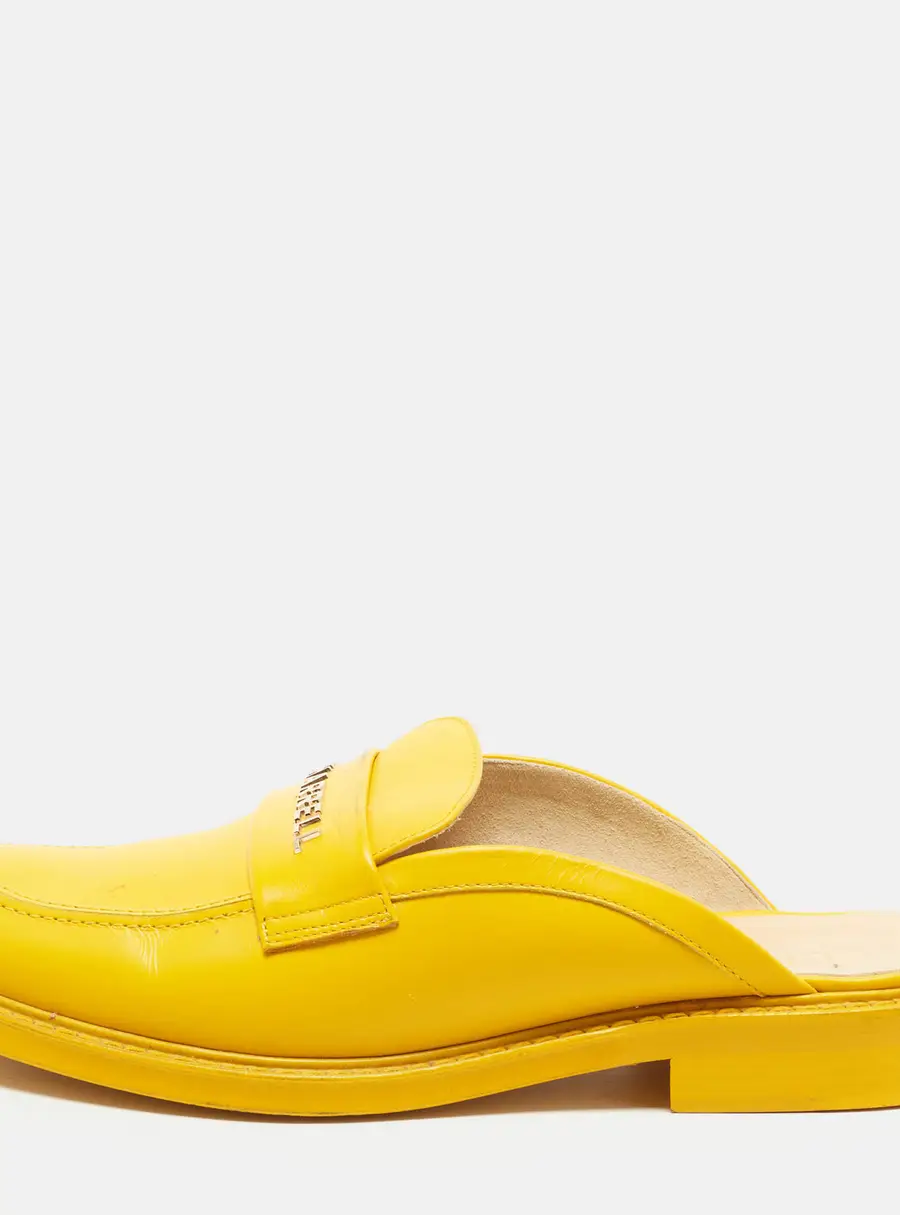Chanel x Pharrell  Size 43 Yellow Leather Mules