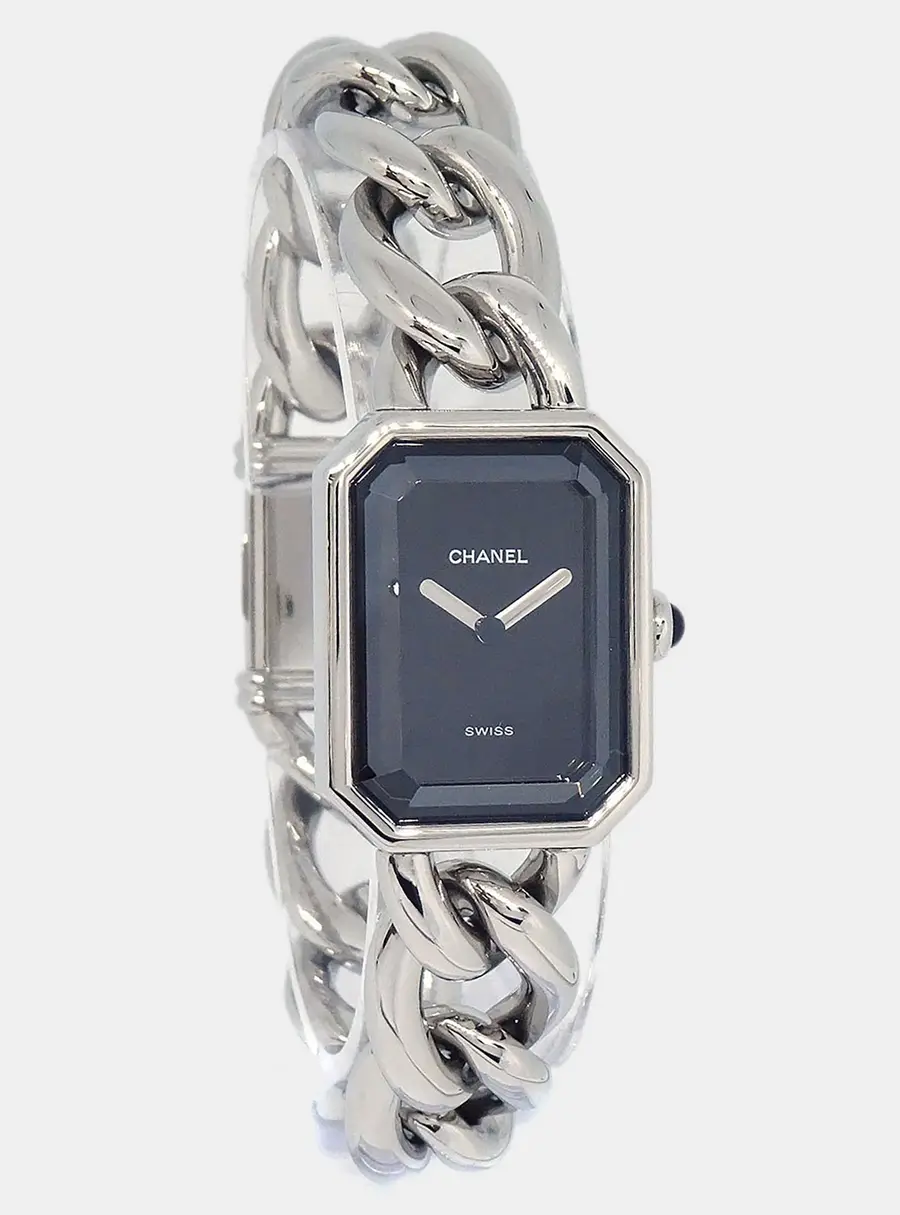 Chanel Premiere H3250 Black Stainless Steel Quartz Women's Wristwatch 20mm