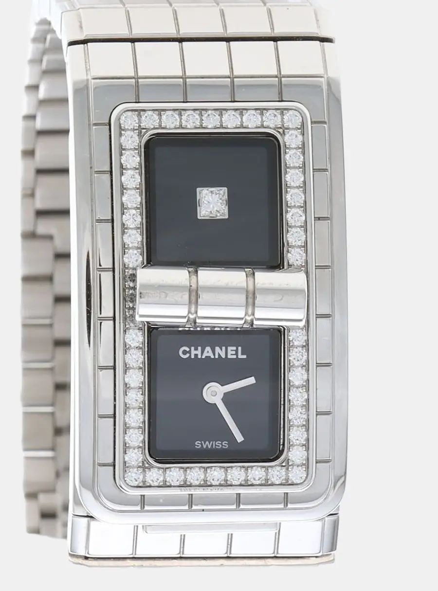 Chanel Code Coco Black Steel Quartz Women's Wristwatch 22mm