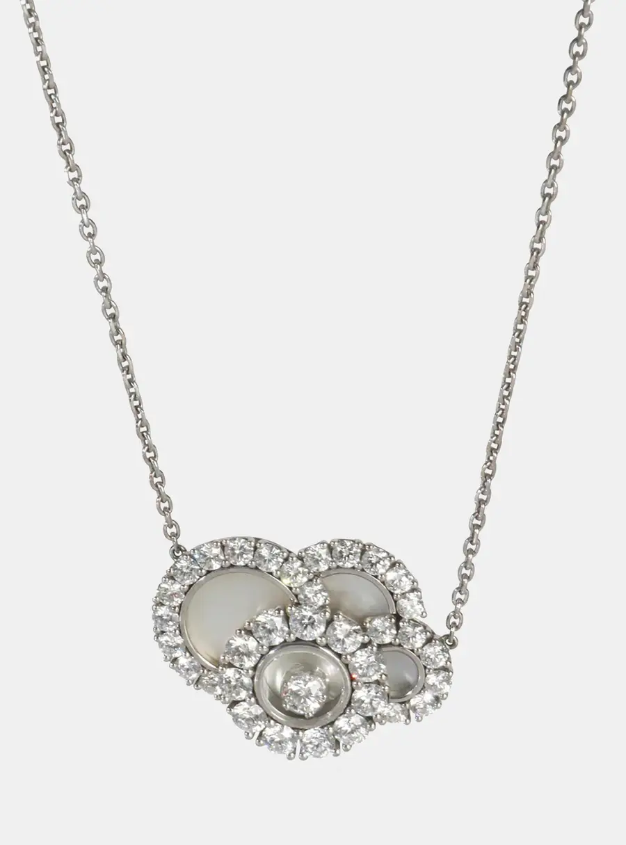 Chopard 18K White Gold and Diamond Happy Dreams Pendant Necklace