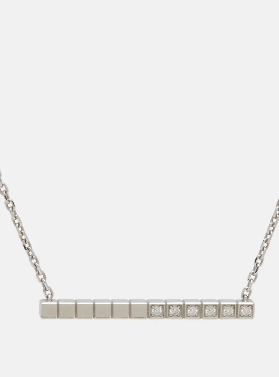 Chopard Ice Cube Diamonds 18k White Gold Necklace