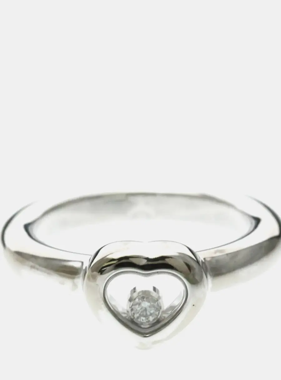 Chopard Happy Diamonds 18K White Gold and Diamond Ring EU 50.5