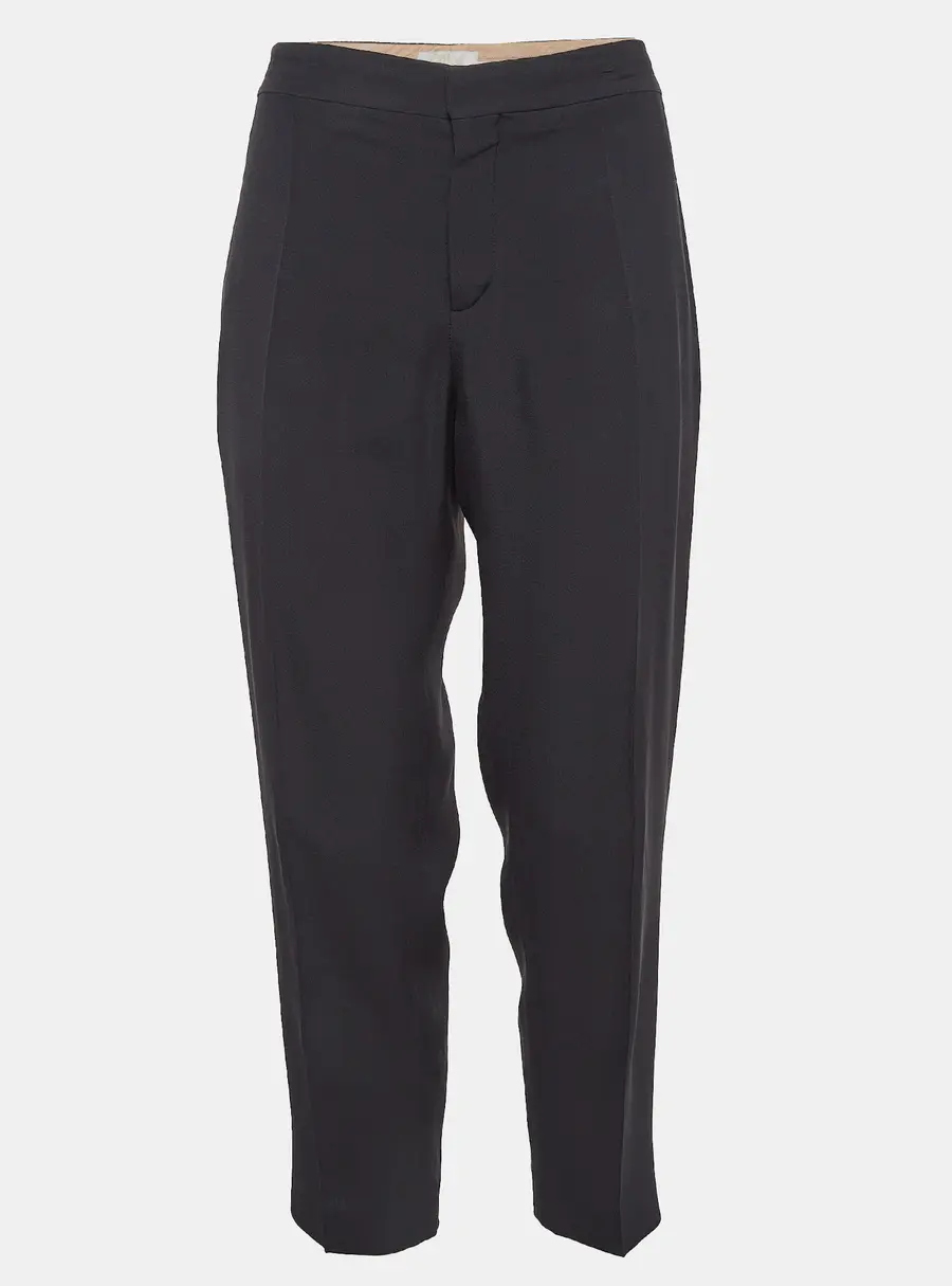 Chloe Black Gabardine Trousers L