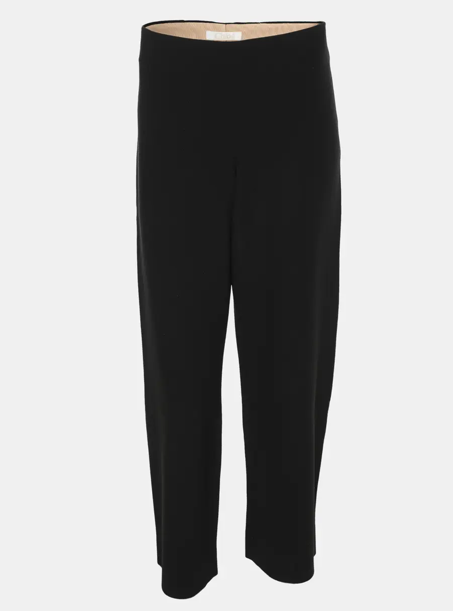 Chloe Black Crepe Trousers S