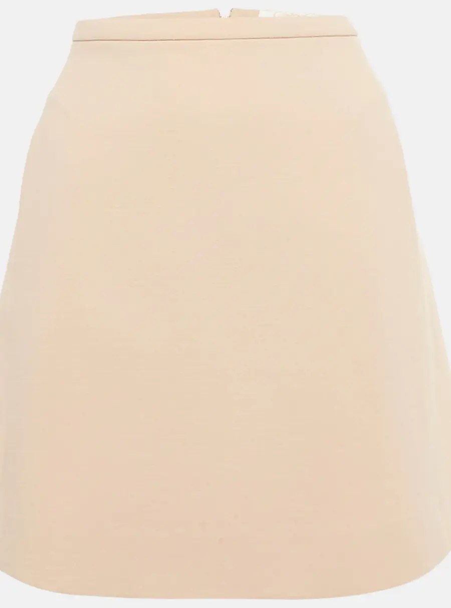 Chlo&eacute; Dusty Pink Wool Mini Skirt M