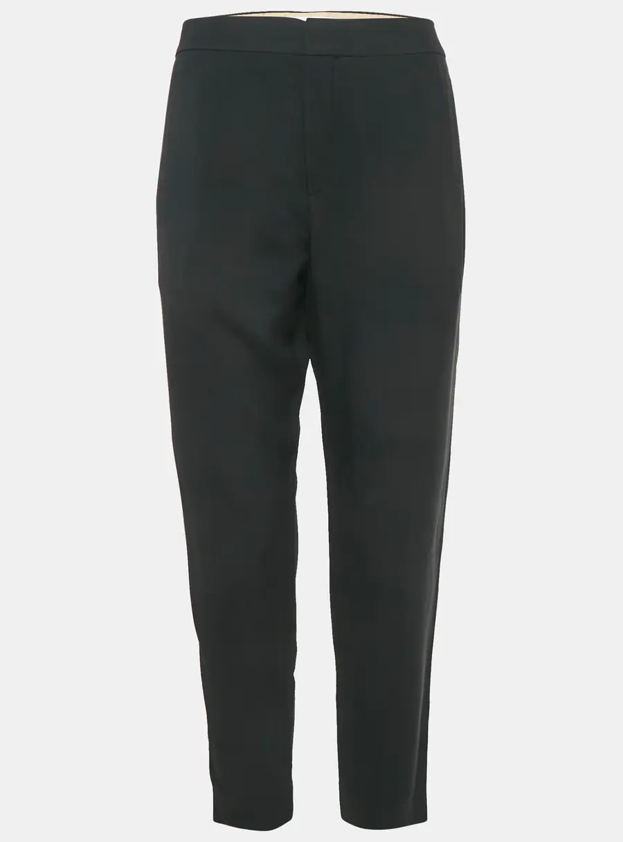 Chloe Black Crepe Formal Trousers M
