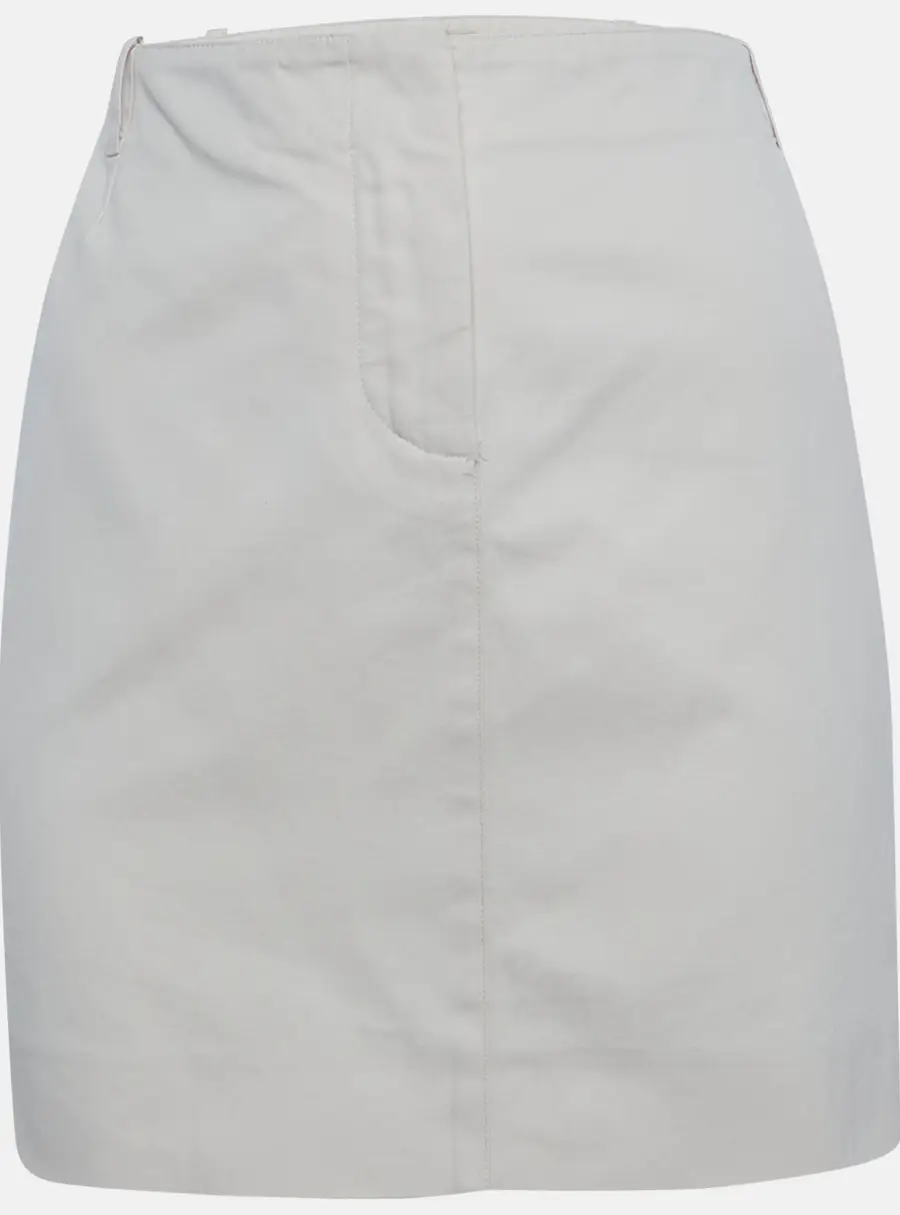 Chloe Cream Twill Mini Skirt M