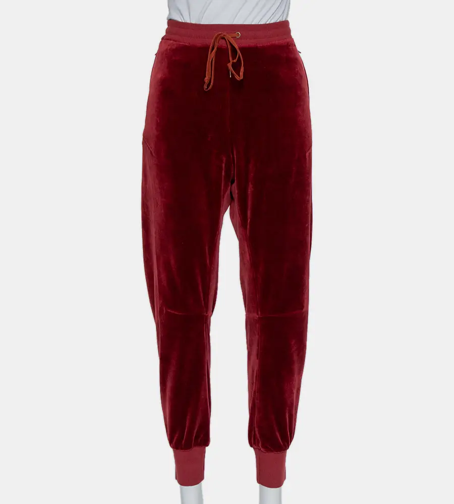 Chloe Burgundy Velvet Trouser M