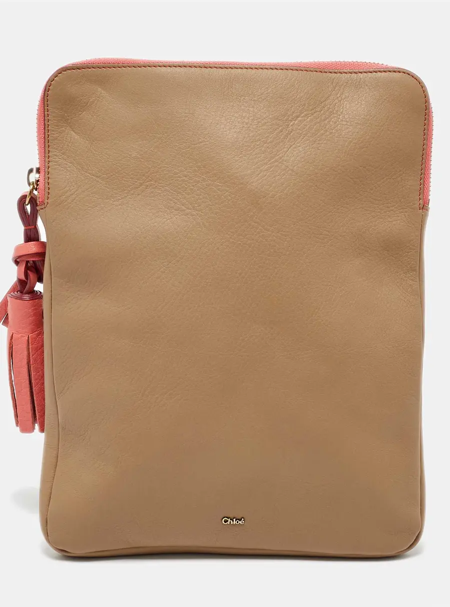 Chloe Beige Leather Eva iPad Cover