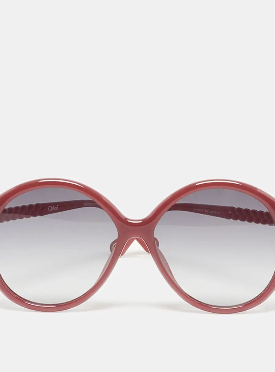Chloe Brown/Grey Gradient CH0002SA Frame Round Sunglasses