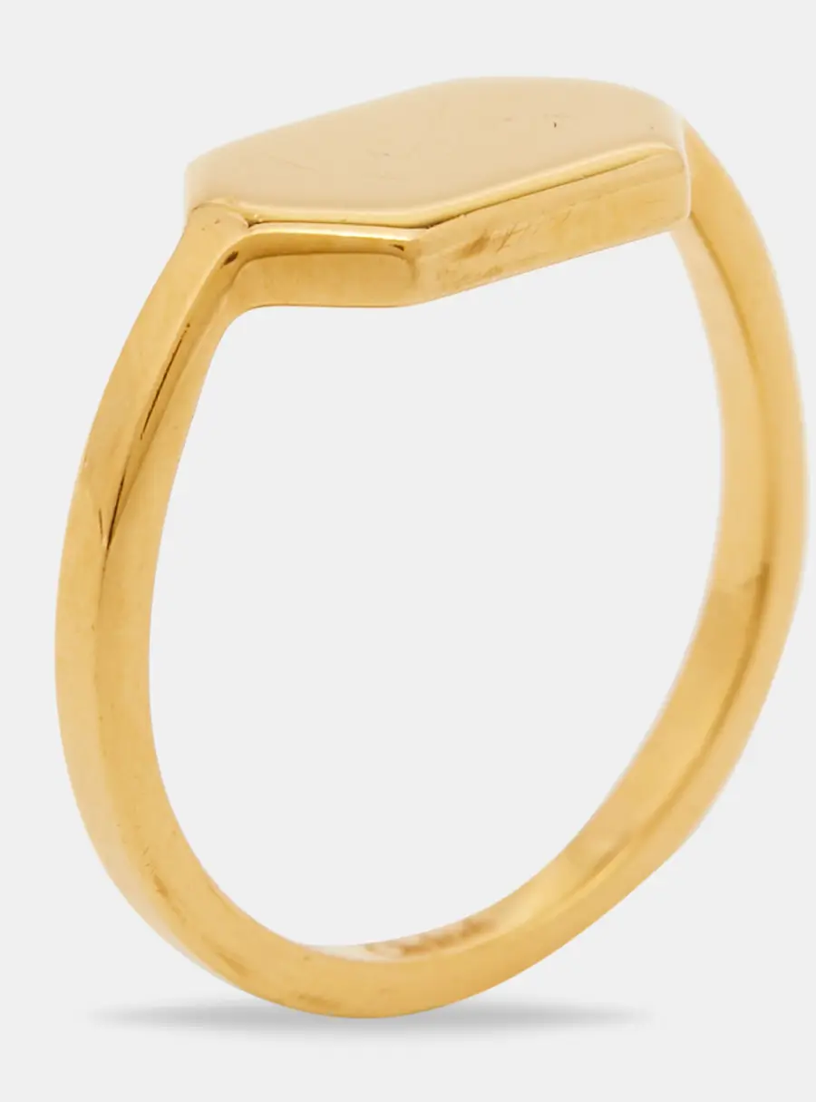 Chloe Gold Tone Ring Size 54