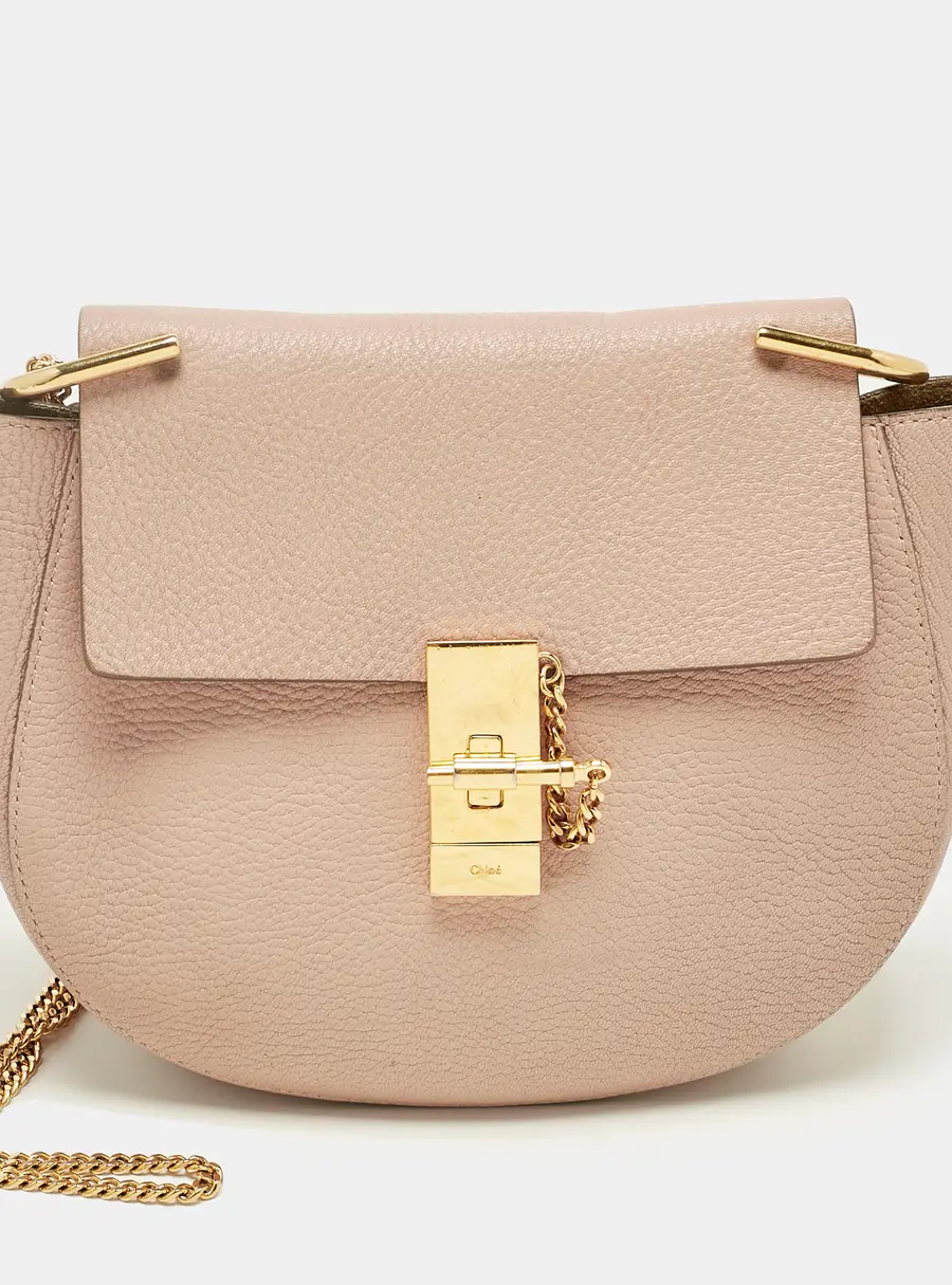 Chloe Drew Medium Pink Leather Shoulder Bags