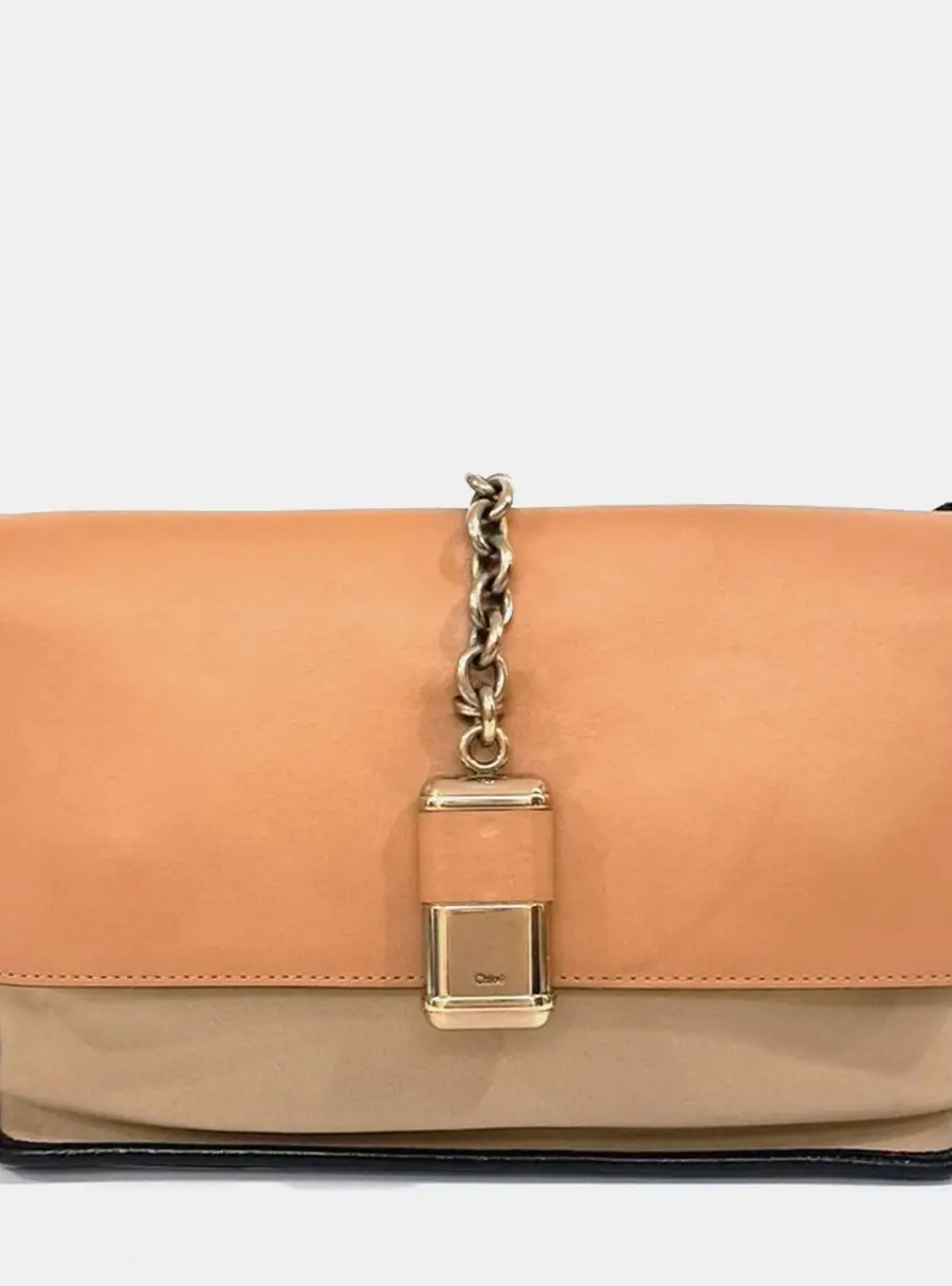 Chloe Beige Canvas and Leather Chloe Shoulder Bag