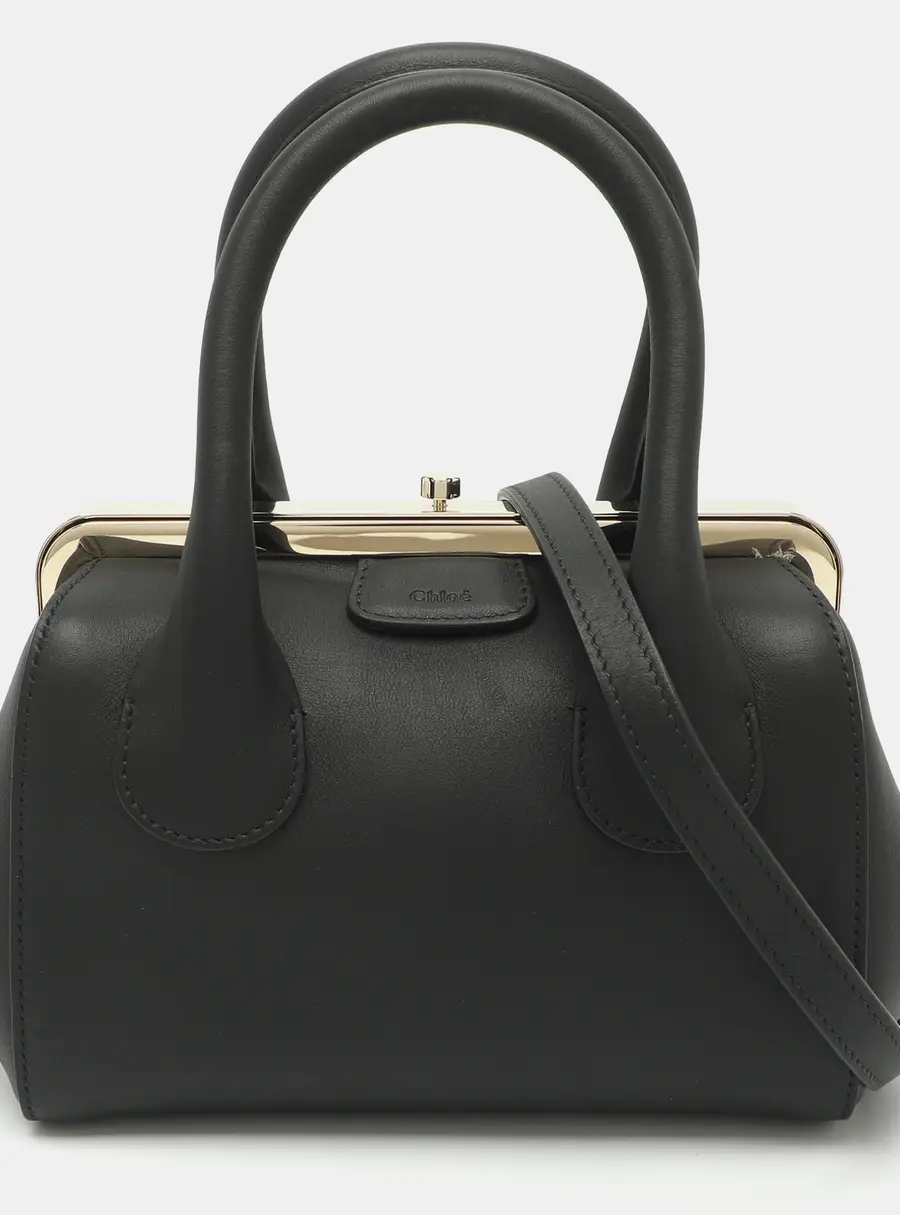 Chloe Joyce Black Leather Satchel