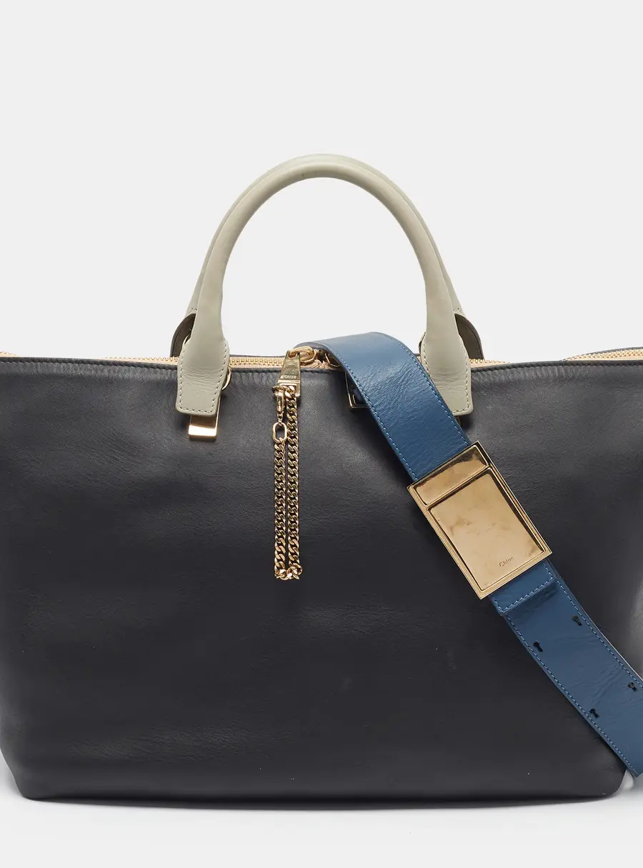 Chloe Baylee Large Tricolor Leather Tote